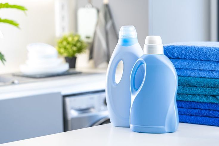 Laundry detergent bottles